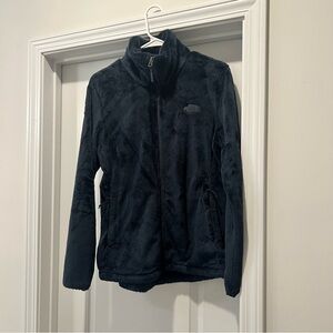 North Face Women’s Size Medium Osito Navy Warm Fleece Jacket 2 Zipper Pockets